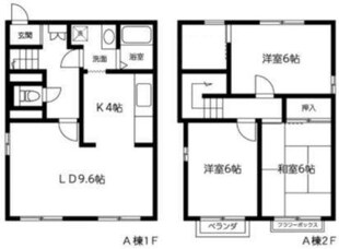 鵠沼海岸貸家B棟の物件間取画像